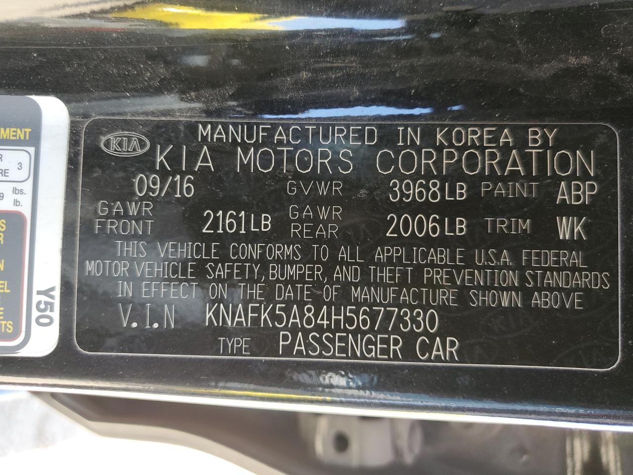 KIA FORTE 2017 VIN KNAFK5A84H5677330 photo 12