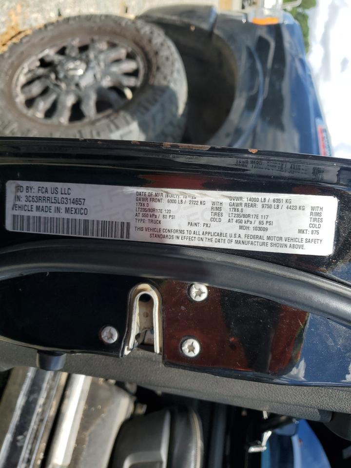 2020 Ram 3500 Limited VIN: 3C63RRRL5LG314657 Lot: 62259035