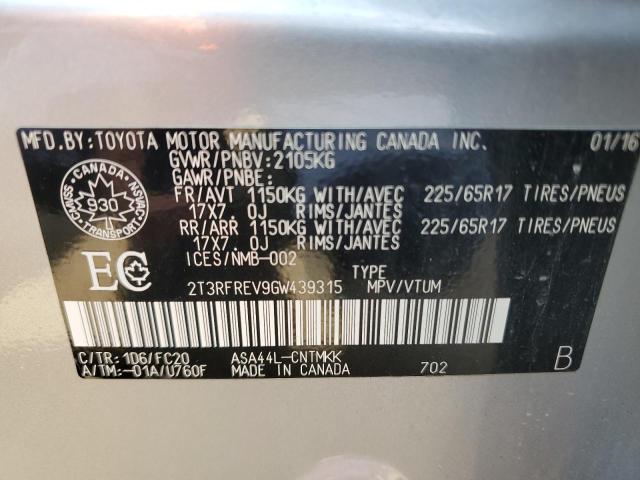 2016 TOYOTA RAV4 XLE  
