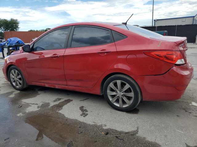  HYUNDAI ACCENT 2014 Czerwony