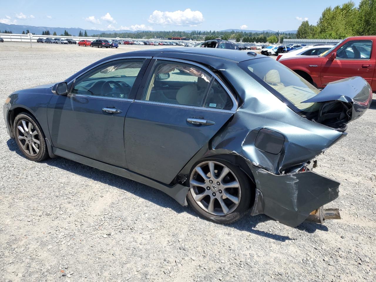 2007 Acura Tsx green null gas JH4CL96917C004600 photo #3