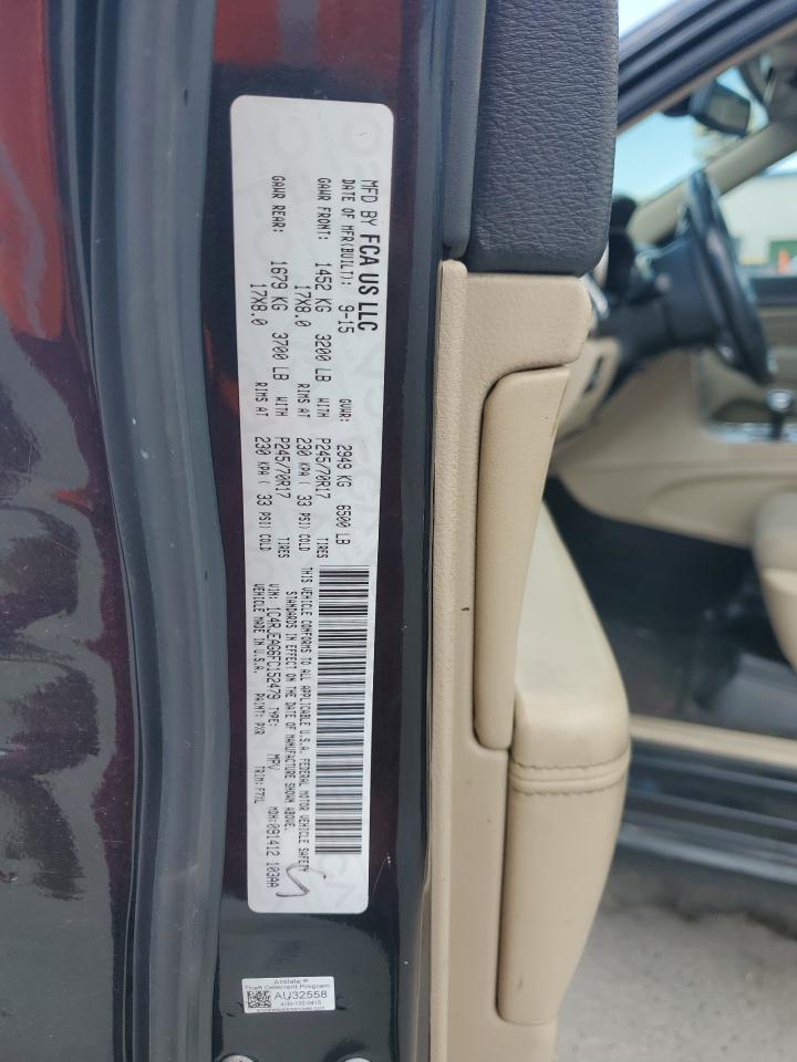 JEEP GRAND CHER 2015 VIN 1C4RJEAG6FC152479 zdjęcie 13