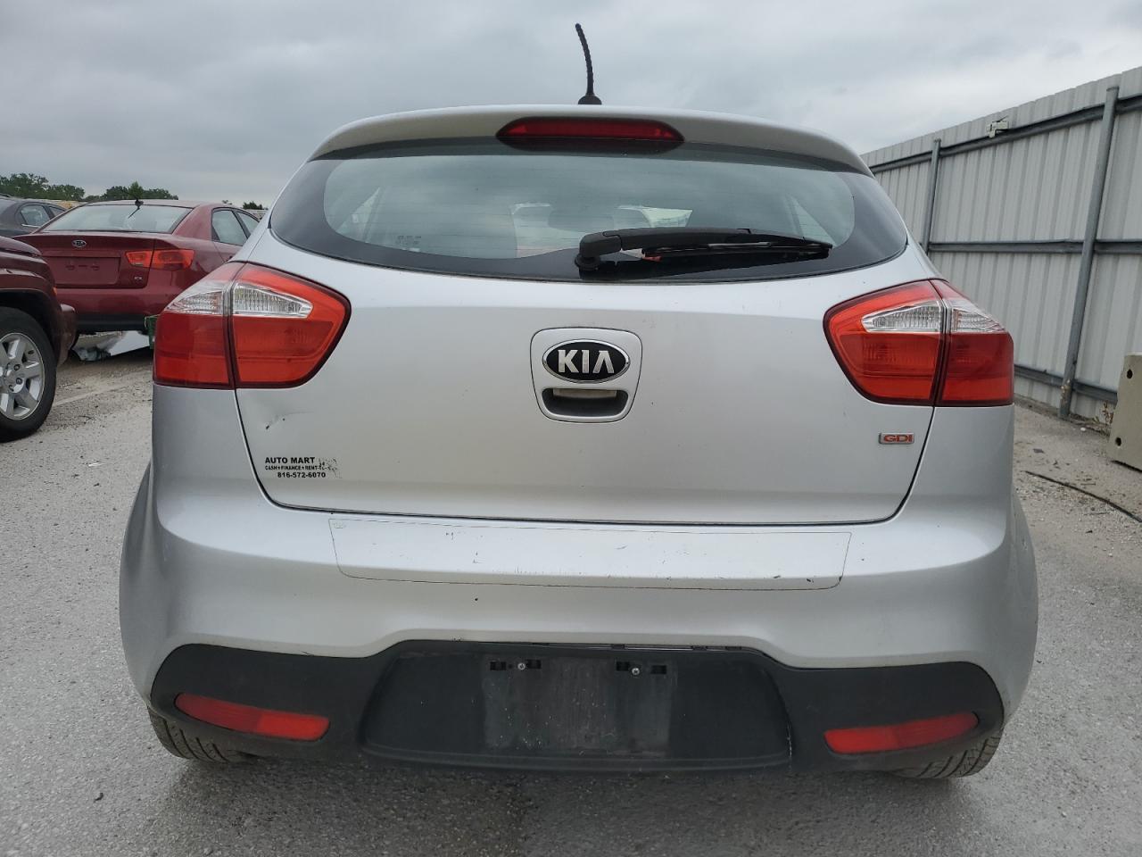 2013 Kia Rio Lx VIN: KNADM5A36D6186865 Lot: 63191725