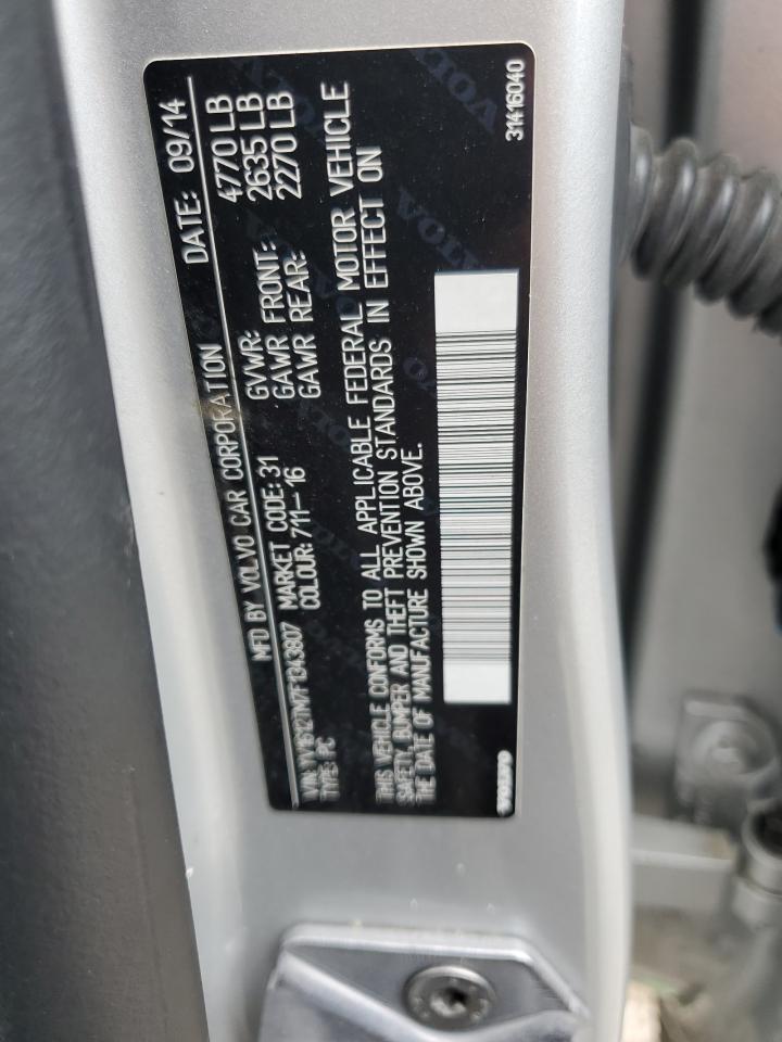 2015 Volvo S60 Platinum VIN: YV1612TM7F1343807 Lot: 59295665