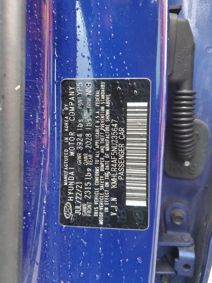 2022 Hyundai Elantra N Line VIN: KMHLR4AF5NU235647 Lot: 63064215