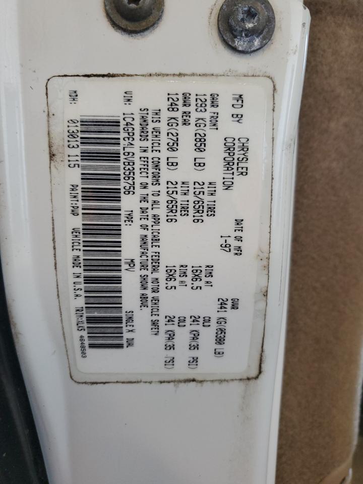 1997 Chrysler Town & Country Lxi VIN: 1C4GP64L6VB356756 Lot: 60276415