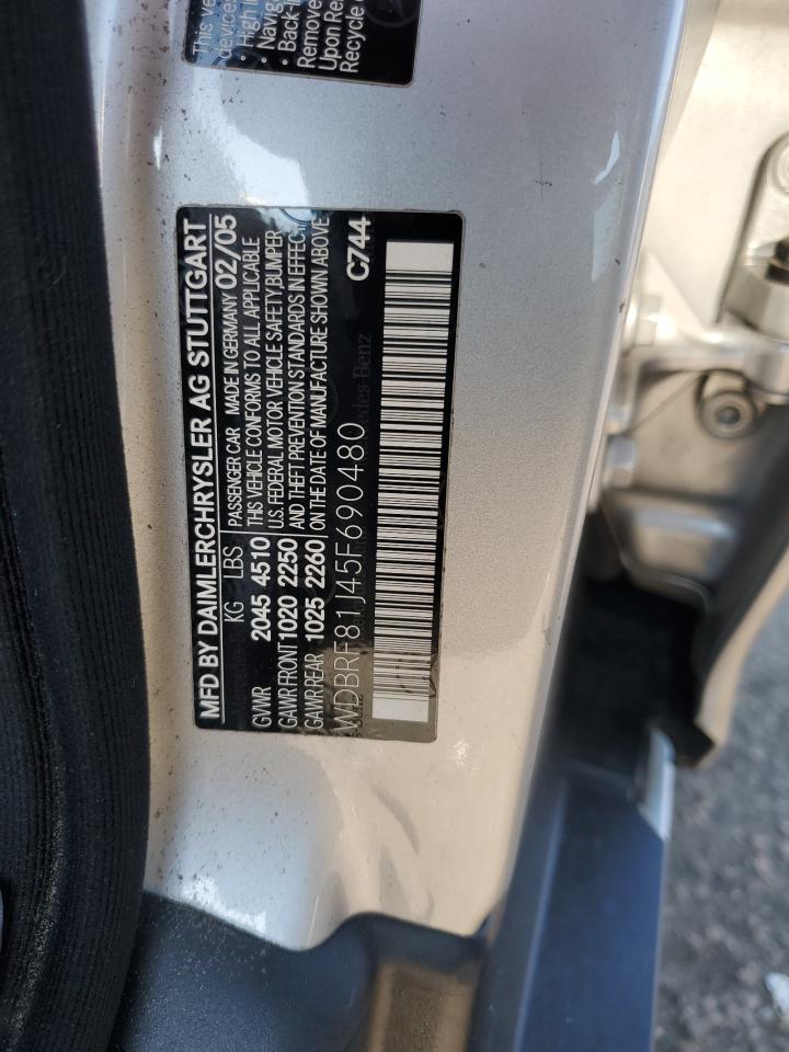 WDBRF81J45F690480 2005 Mercedes-Benz C 240 4Matic