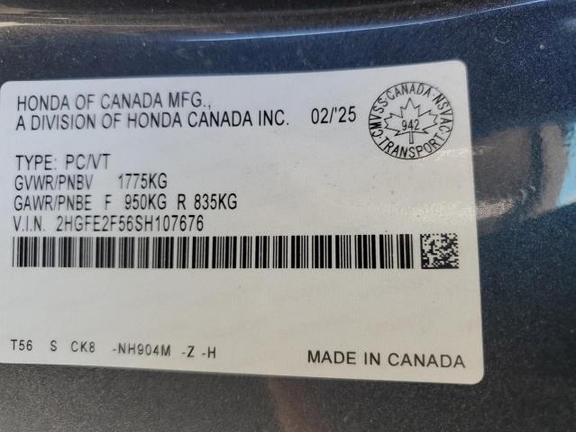 2025 HONDA CIVIC SPORT  