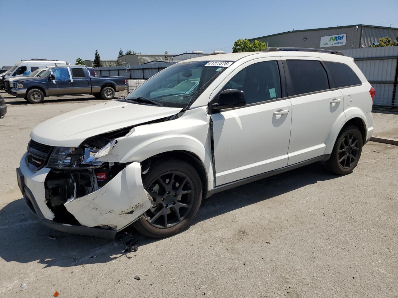 2014 Dodge Journey Sxt white suv flexible 3C4PDCBG0ET206024 photo #1