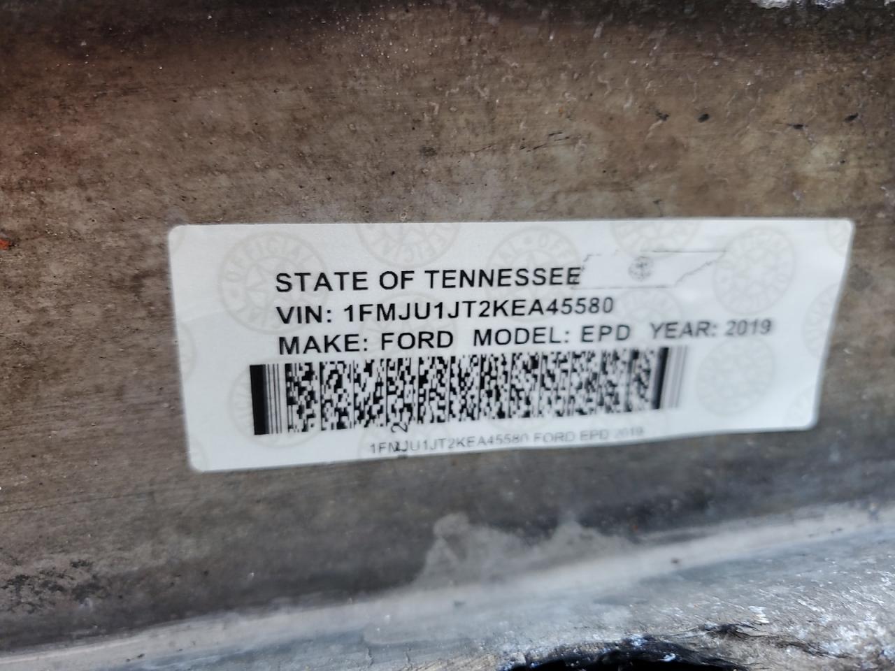 1FMJU1JT2KEA45580 2019 Ford Expedition Xlt