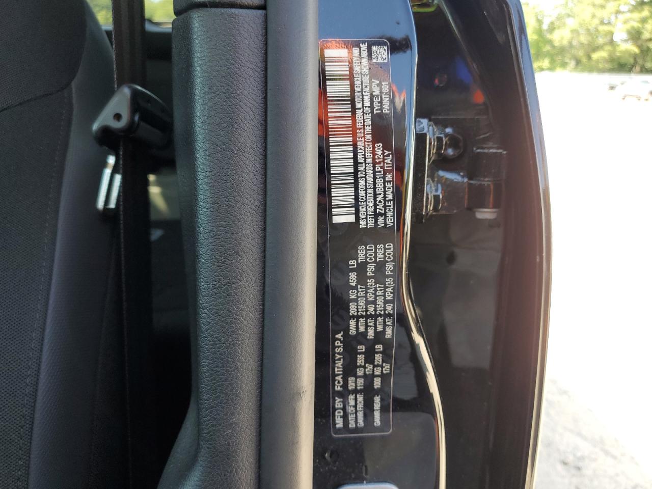 2020 Jeep Renegade Latitude VIN: ZACNJBBB1LPL12403 Lot: 61707605