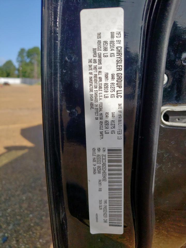 2013 Chrysler 300 S VIN: 2C3CCABG5DH659492 Lot: 62643305