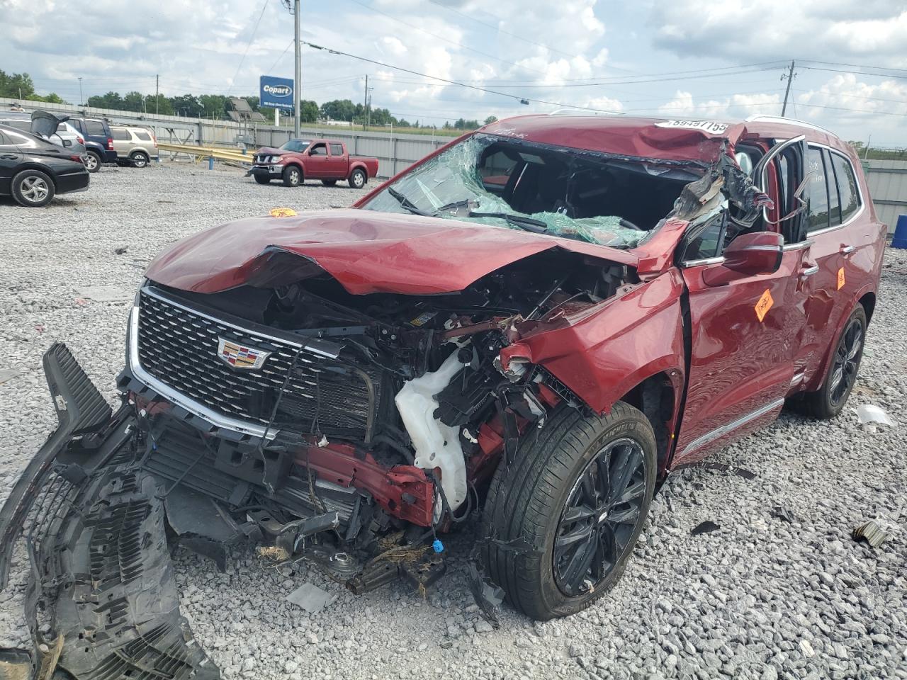 2023 CADILLAC XT6 RED VIN: 1GYKPAR43PZ135442