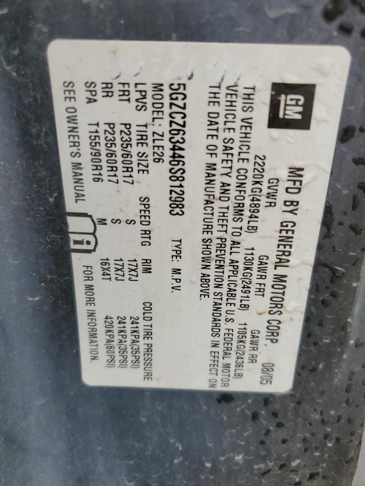 5gzcz63446s812983 5GZCZ63446S812983 2006 Saturn Vue