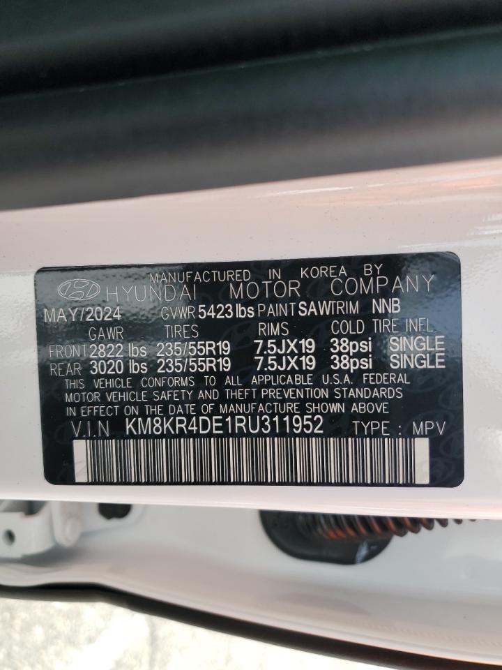 2024 Hyundai Ioniq 5 Limited VIN: KM8KR4DE1RU311952 Lot: 62606135