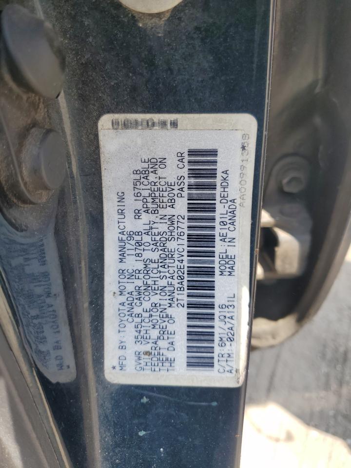 1997 Toyota Corolla Base VIN: 2T1BA02E4VC176772 Lot: 60966385