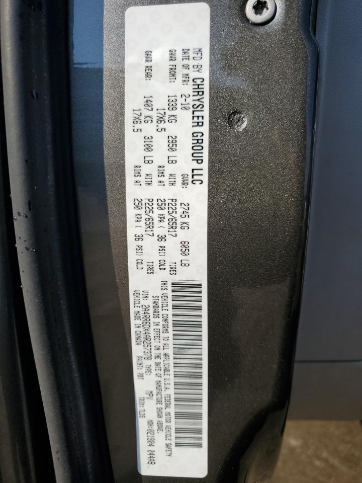 2010 Chrysler Town & Country Limited VIN: 2A4RR6DX4AR257378 Lot: 62650785