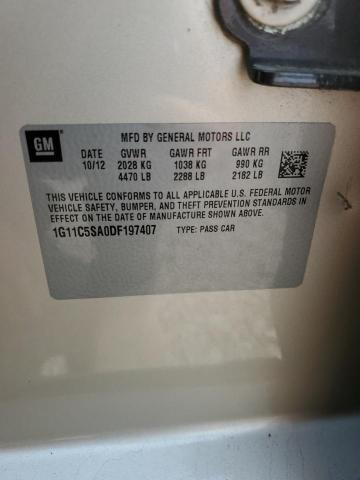 2013 CHEVROLET MALIBU 1LT  