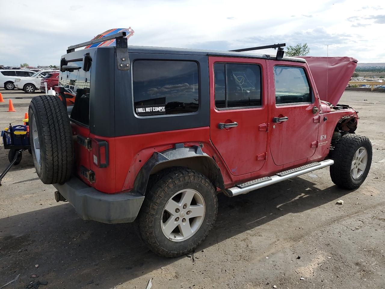 JEEP WRANGLER 2008 VIN 1J4GA39188L594432 фото 3