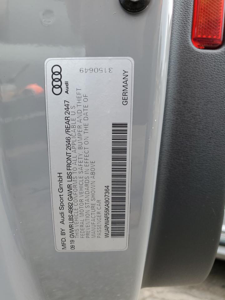 wuapwaf55ka907364 WUAPWAF55KA907364 2019 Audi Rs5