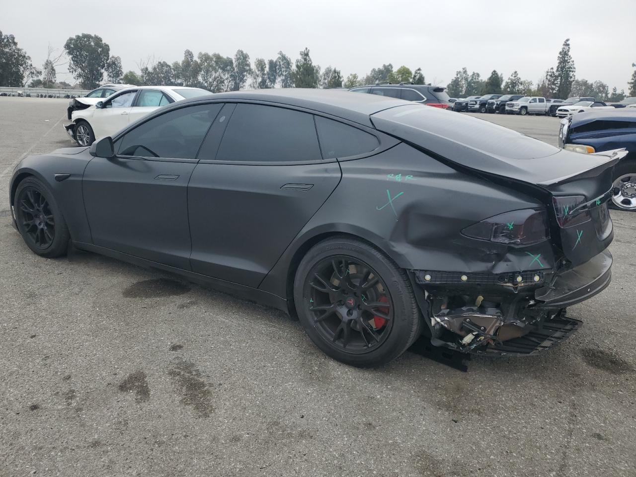2022 Tesla Model S black null electric 5YJSA1E51NF463225 photo #3