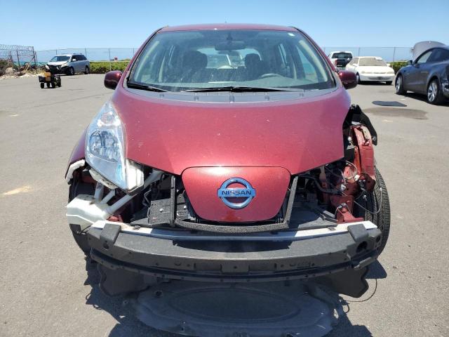  NISSAN LEAF 2017 Maroon