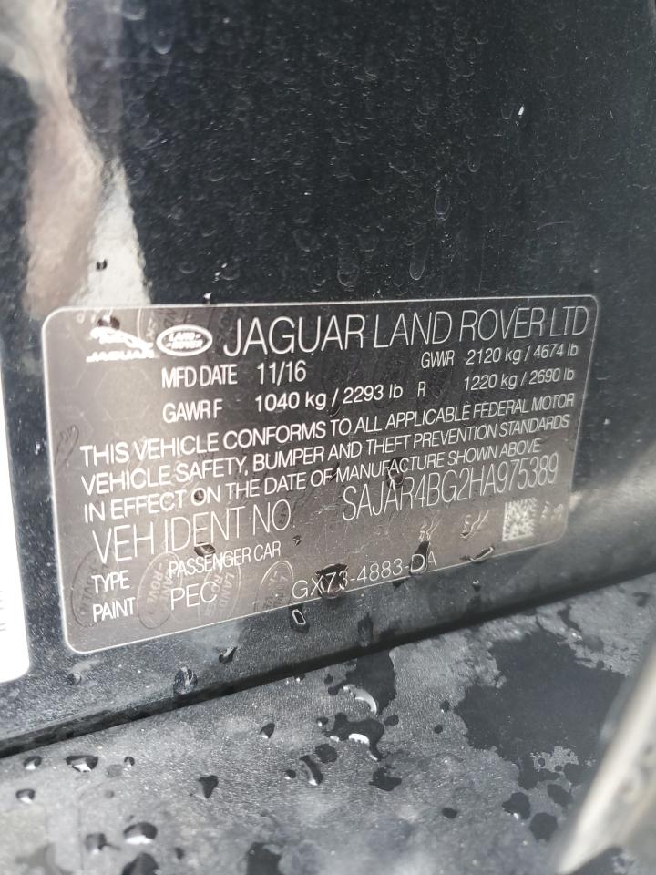 2017 Jaguar Xe VIN: SAJAR4BG2HA975389 Lot: 61852115