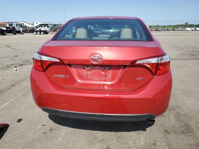  TOYOTA COROLLA 2016 Czerwony