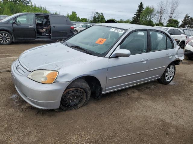 2003 HONDA CIVIC LX   for sale at Copart ON - TORONTO