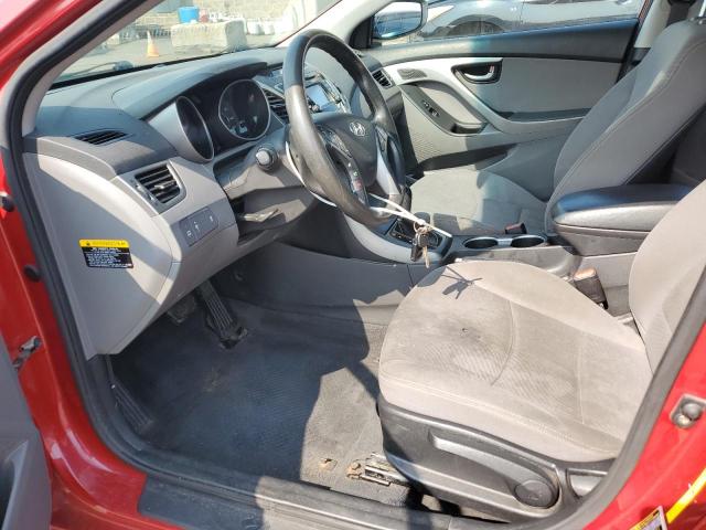  HYUNDAI ELANTRA 2014 Czerwony
