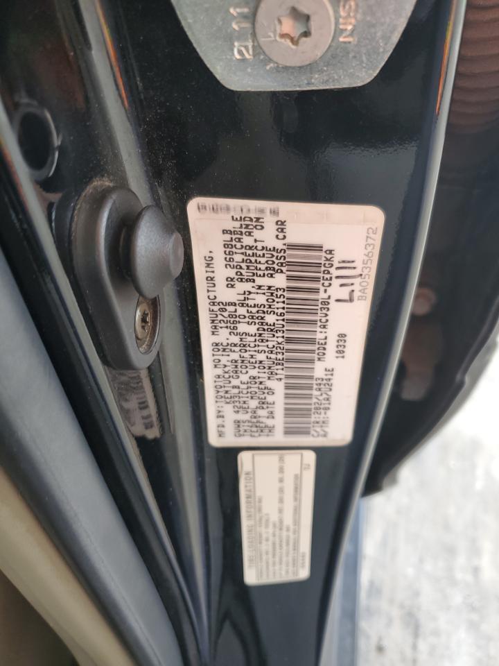 2003 Toyota Camry Le VIN: 4T1BE32K13U161153 Lot: 62948465