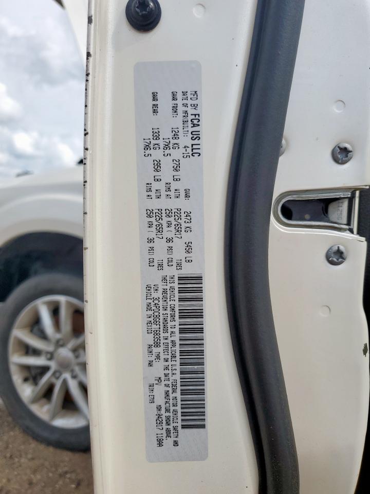 2015 Dodge Journey Sxt VIN: 3C4PDCBG6FT683588 Lot: 60560365