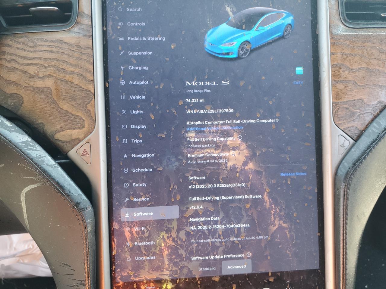 2020 Tesla Model S VIN: 5YJSA1E29LF397509 Lot: 62755355