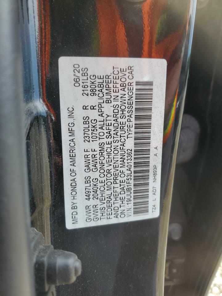 2020 Acura Tlx Technology VIN: 19UUB1F53LA013362 Lot: 61253925