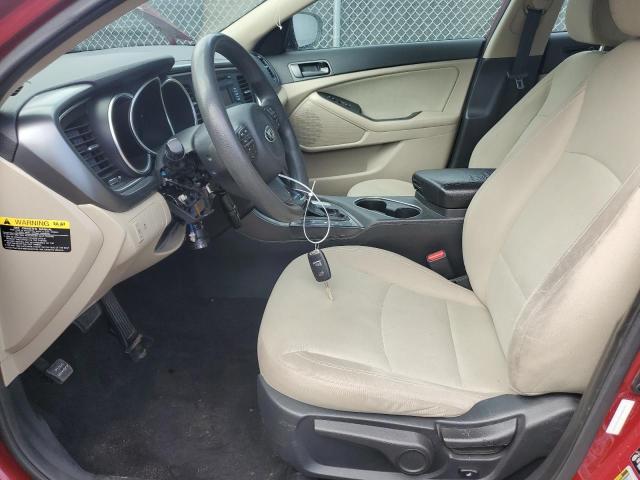 Sedans KIA OPTIMA 2015 Czerwony
