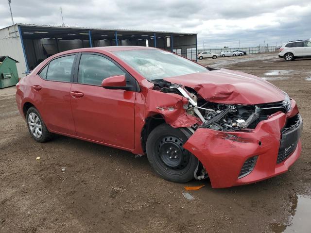  TOYOTA COROLLA 2015 Red