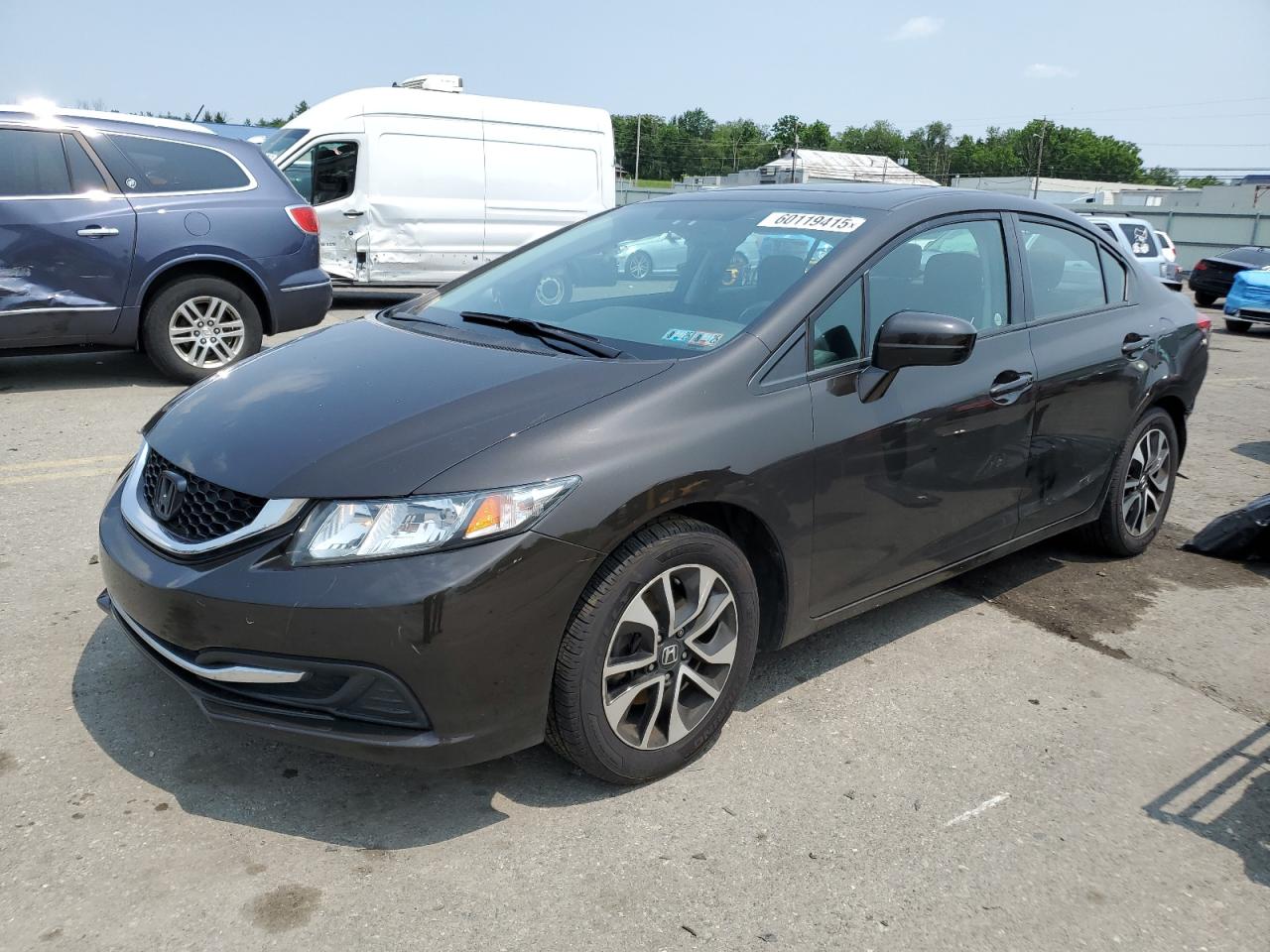 2014 Honda Civic Ex للبيع في Pennsburg، PA - Rear End
