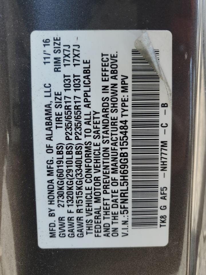 5FNRL5H69GB155484 HONDA All Models 2016