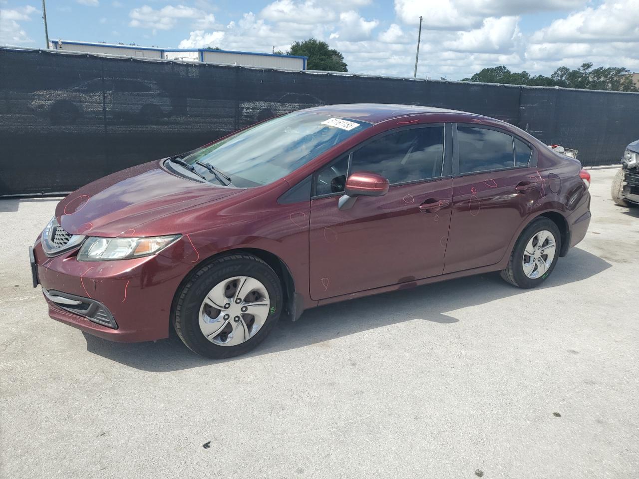 2014 Honda Civic Lx იყიდება Orlando-ში, FL - Side