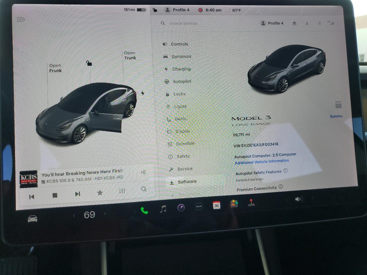 2018 Tesla Model 3 VIN: 5YJ3E1EA3JF003418 Lot: 62961845
