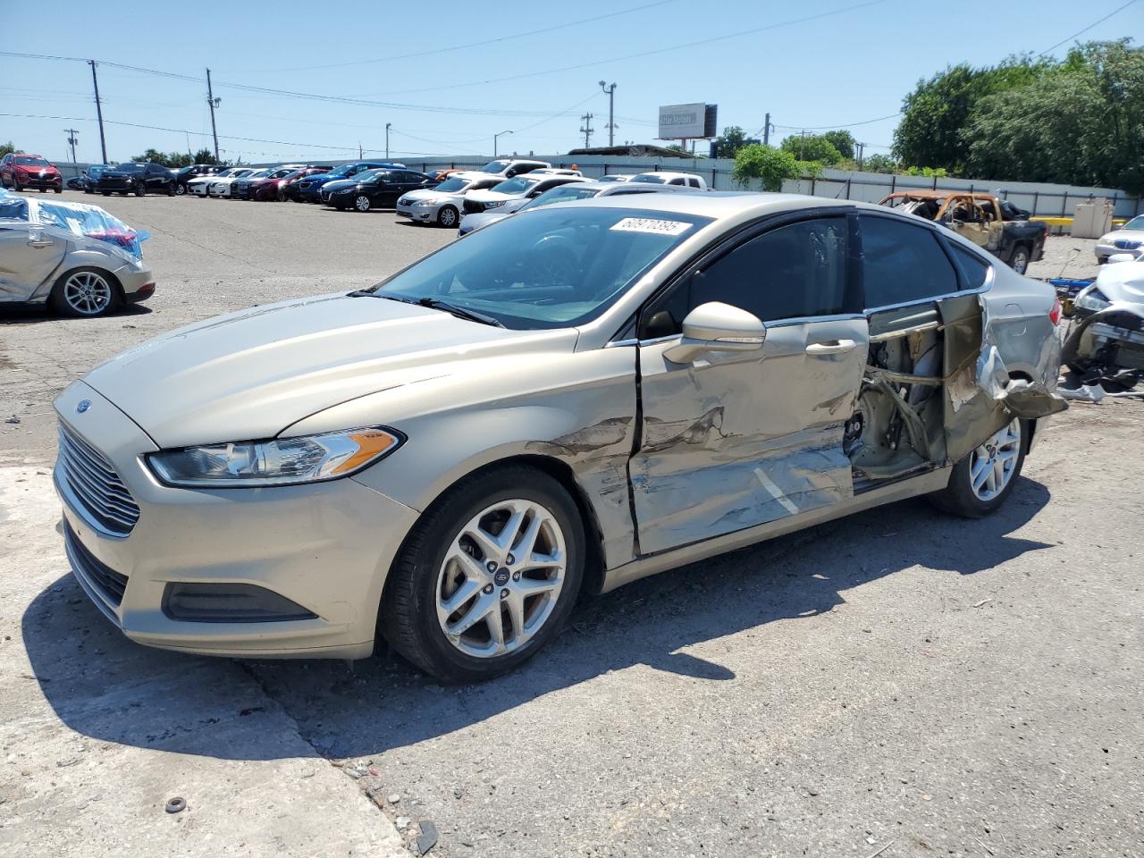 2016 Ford Fusion Se 1.5L продається в Oklahoma City, OK - Side