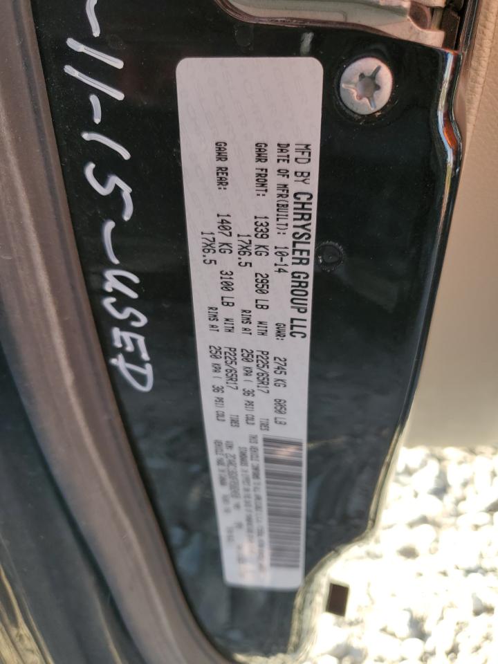 2015 Chrysler Town & Country Touring VIN: 2C4RC1BGXFR582458 Lot: 62357825