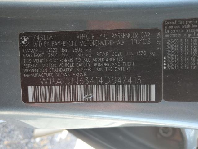 2004 BMW 745 LI  
