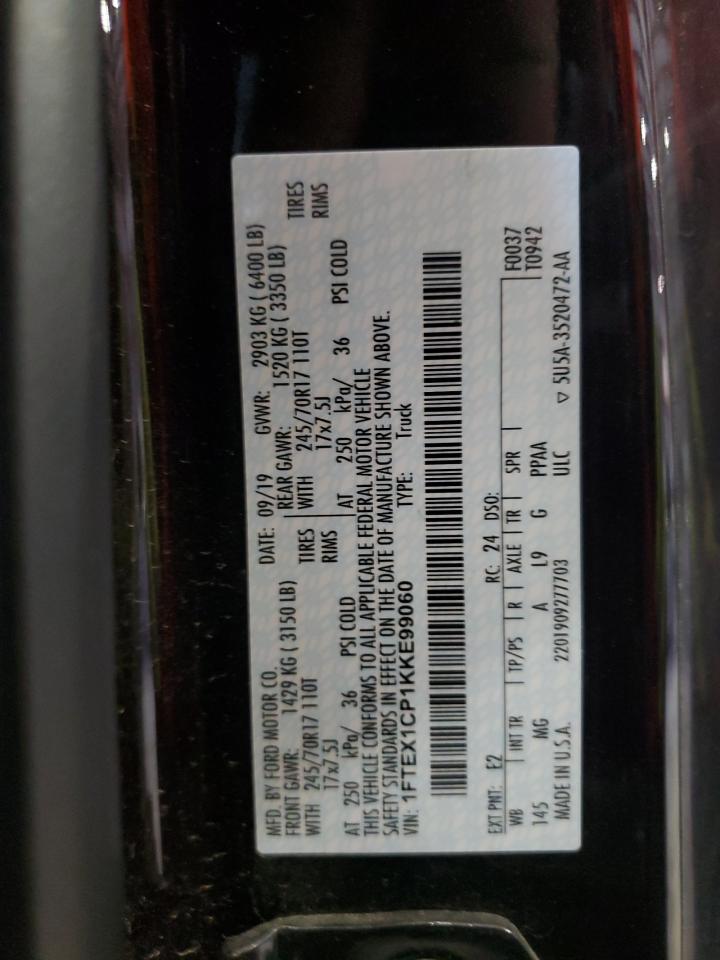 1FTEX1CP1KKE99060 FORD F-150 2019