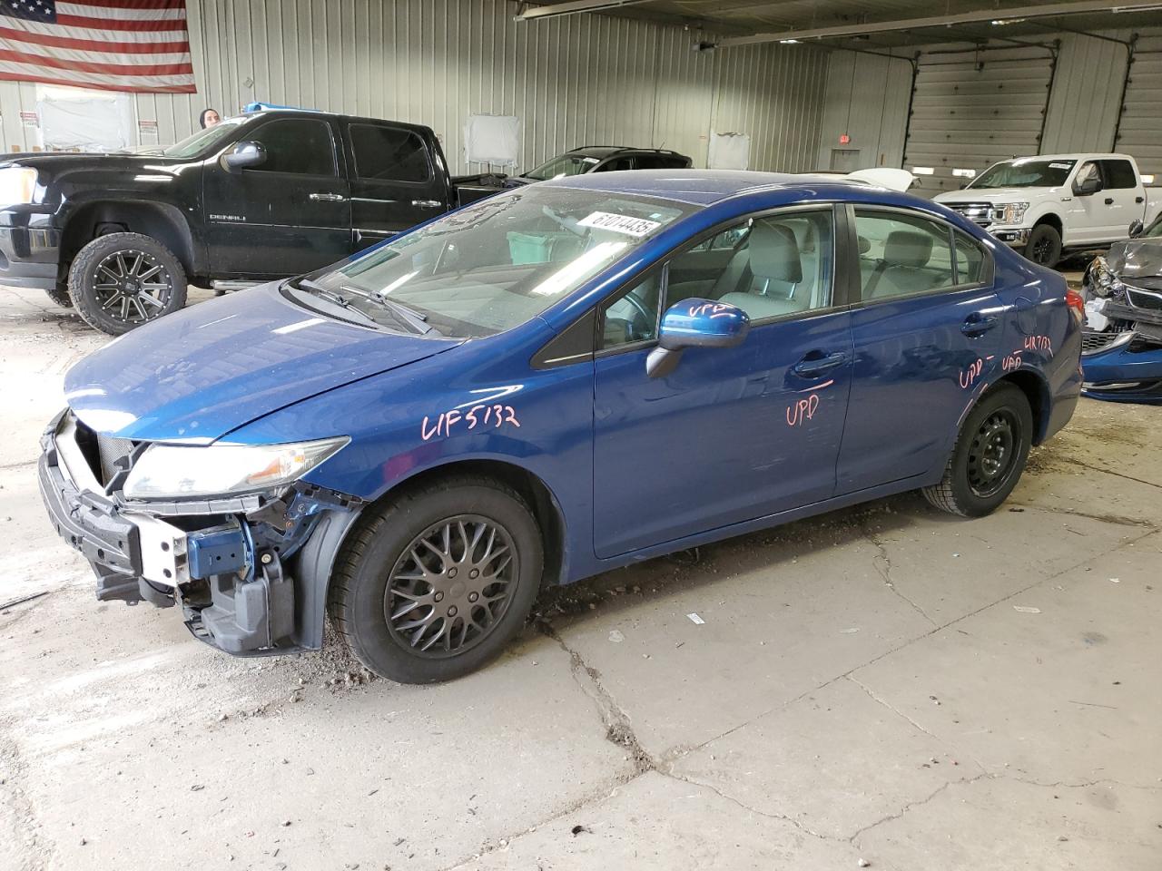 2014 Honda Civic Lx за продажба в Franklin, WI - All Over