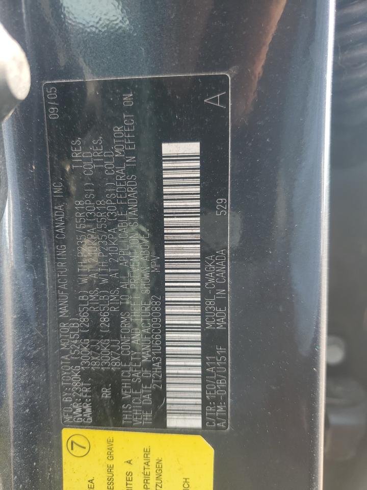 LEXUS RX330 2006 VIN 2T2HA31U66C090882 фото 13