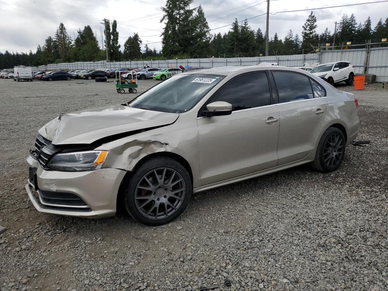 2015 Volkswagen Jetta Se на продаже в Graham, WA - Front End