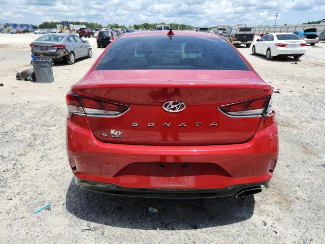  HYUNDAI SONATA 2018 Czerwony
