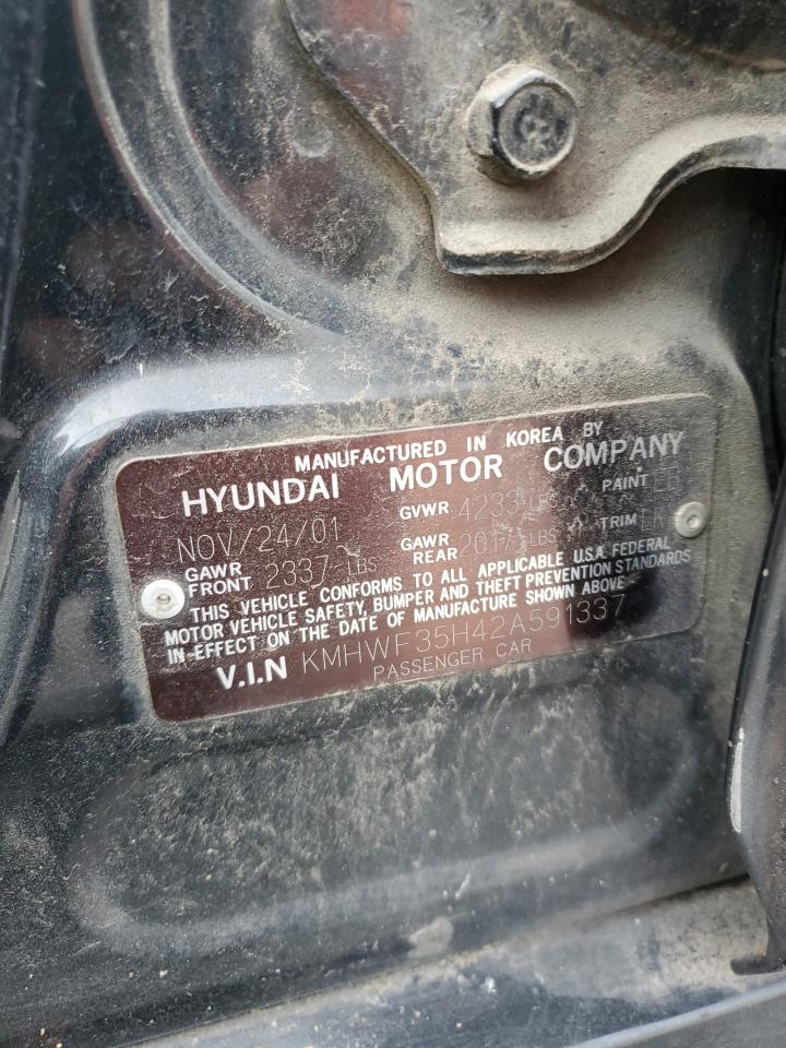 2002 Hyundai Sonata Gls VIN: KMHWF35H42A591337 Lot: 62079195