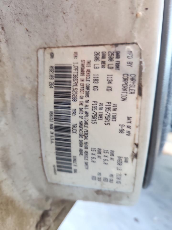 1991 Jeep Comanche Pioneer VIN: 1J7FT36S7ML525280 Lot: 62919515